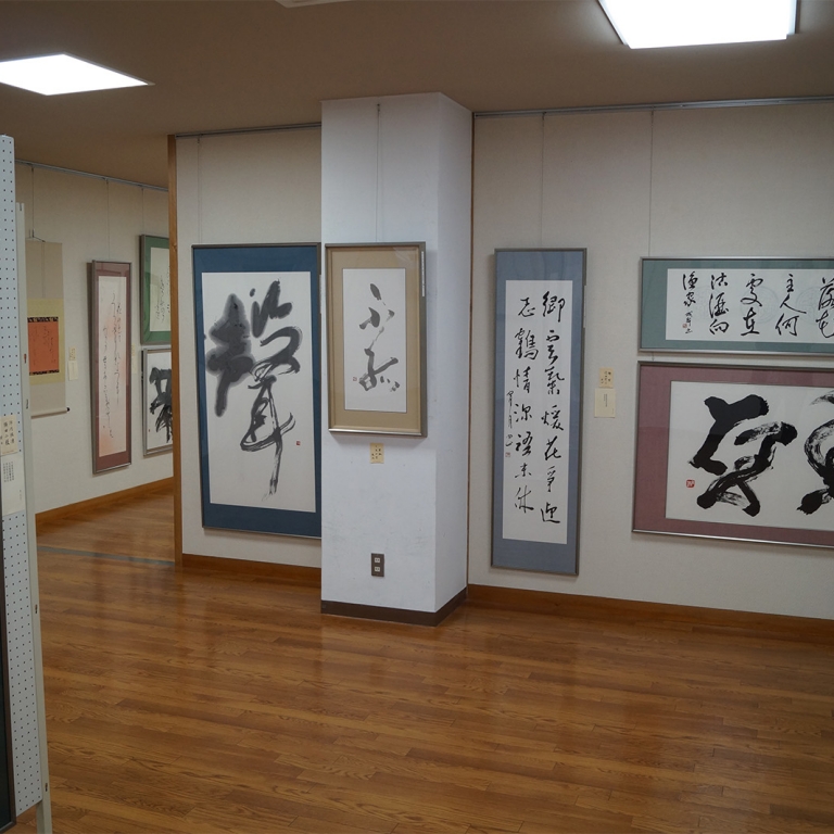 В музее японской каллиграфии; Коти